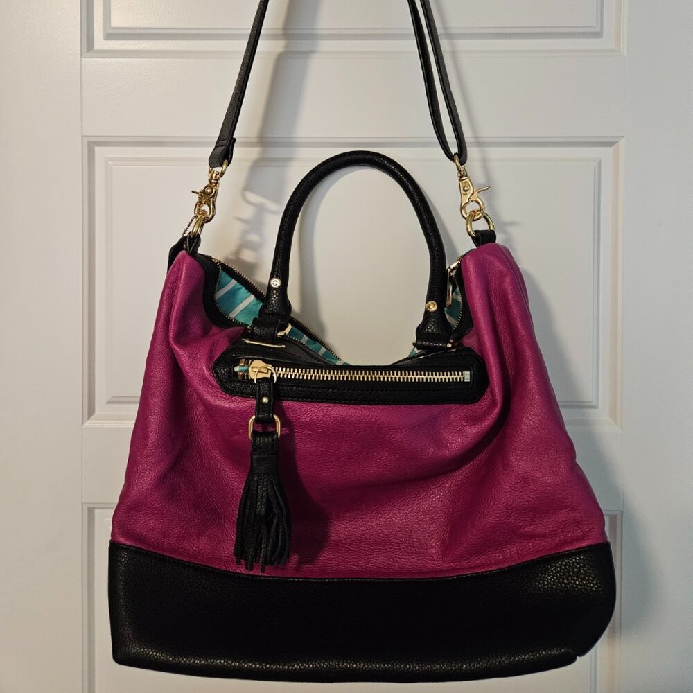 Steven Magenta/Fushia Large Shoulder Bag
